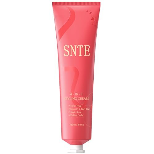 4-in-1 Styling Cream für fliegende Haare & Lockendefinition – nicht fettende Glättungscreme für Frauen & Kinder, glänzender Slick-Back-Look, keine weißen Flocken & chemischen Düfte, Fliegenhaar-Bändiger