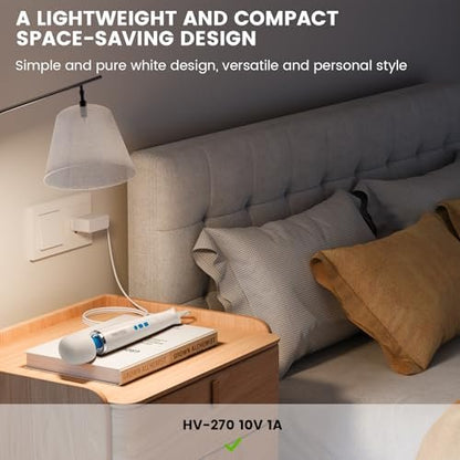 HV270 Ladegerät Ersatz kompatibel mit Hitachi Magic Wand HV-270 wiederaufladbare kabellose Massagegerät Netzteil Versorgungskabel (NUR für HV270)