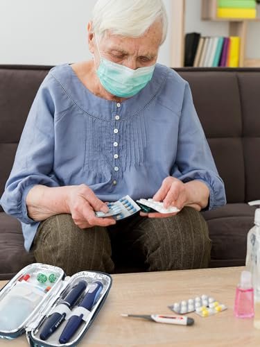 YOUSHARES Tragbare Insulin-Kühlbox Reiseetui – TSA-zugelassene Diabetiker-Medikamenten-Kühltasche, EVA-isolierte Aufbewahrung für Epi-Pens, Kühlende Diabetes-Versorgungstasche mit 2 Kühlakkus