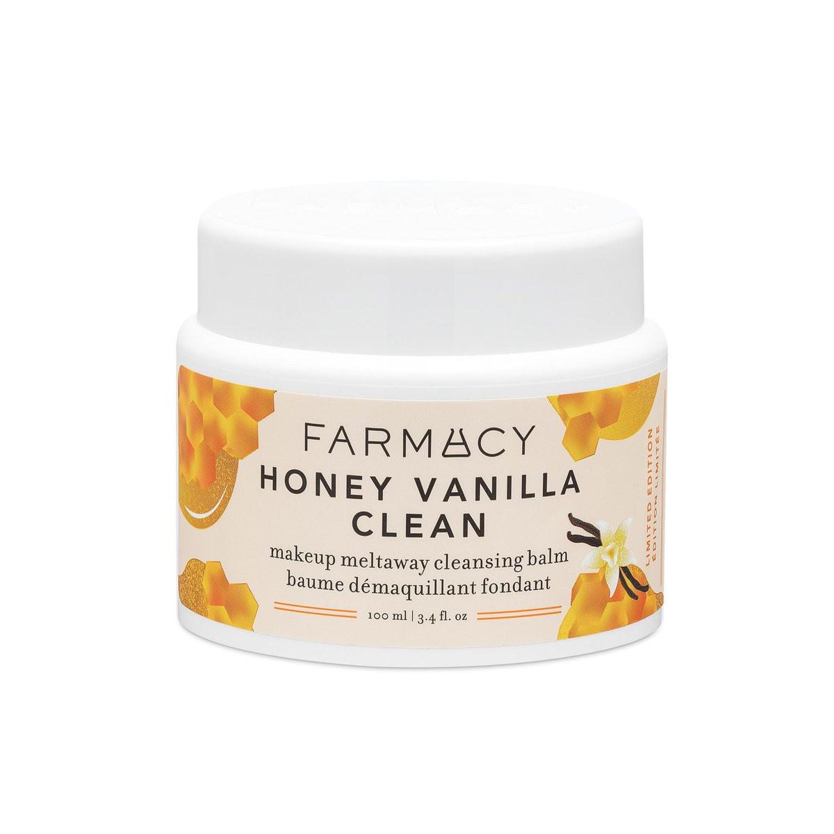 Farmacy Makeup Remover Cleansing Balm - Honig & Vanille wasserfester Make-up Entferner + Reinigungsöl für das Gesicht - Schmilzt Make-up + SPF sanft - Hydratisiert & pflegt die Haut mit Honig & Papaya (100 ml)