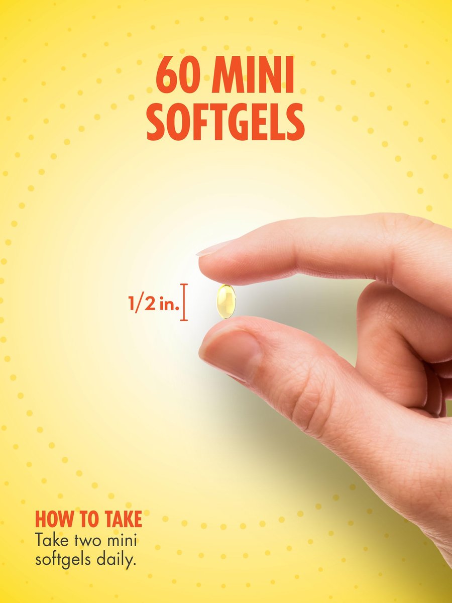Sundance Mini Fischöl Softgels 1340mg | 60 Stück | Kontrolliert Fischgeschmack | Premium-Stärke Formel mit Omega-3 | Natürlicher Zitronengeschmack | Nicht-GMO und Glutenfrei