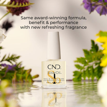 CND Nagelhautpflege Set: SolarOil + Cuticle Eraser – Feuchtigkeitsspendendes Nagelöl & sanfter Nagelhautentferner, 0,5 Fl Oz