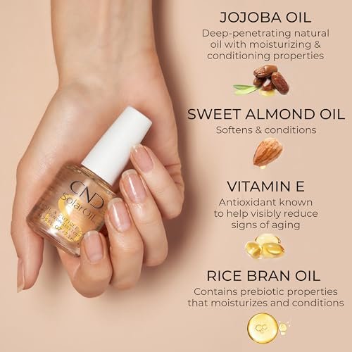 CND Nagelhautpflege Set: SolarOil + Cuticle Eraser – Feuchtigkeitsspendendes Nagelöl & sanfter Nagelhautentferner, 0,5 Fl Oz