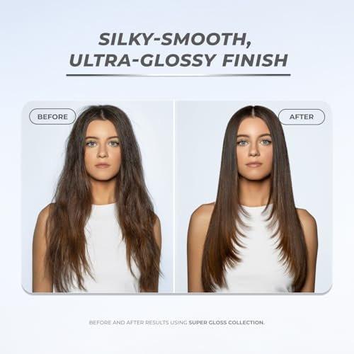 XMONDO Hair Super Gloss Ultra Frizz Defense Spray – Veganes Anti-Frizz-Spray mit Humishield-Technologie für glattes, glänzendes Haar, 200 ml