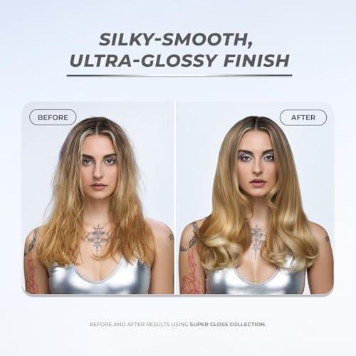 XMONDO Hair Super Gloss Ultra Frizz Defense Spray – Veganes Anti-Frizz-Spray mit Humishield-Technologie für glattes, glänzendes Haar, 200 ml