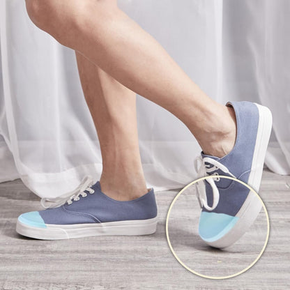 Dr.Foot Schuhfüller-Einlagen für lose Schuhe, Zehenfüller-Polster für zu große Schuhe, Schuhfüller für Freizeit-, Sport-, High Heels und Stiefel (Medium: Eine halbe bis ganze Größe größer, Blau)