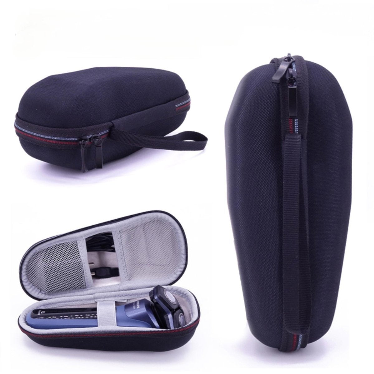 Fivoras Hartschalen-Etui kompatibel mit Philips Norelco Rasierer 2100 2300 3500 6800 3100 5500 5100 5300 5700 6880 7100 - Reise-Elektrorasierer Hartschalenetui 1 Pack - Schwarz