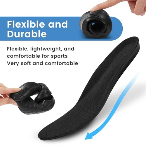 Memory Foam Einlegesohlen - Stoßdämpfend & Bequem für Herren und Damen (L US M: 9.5-12.5/W: 10.5-13.5)