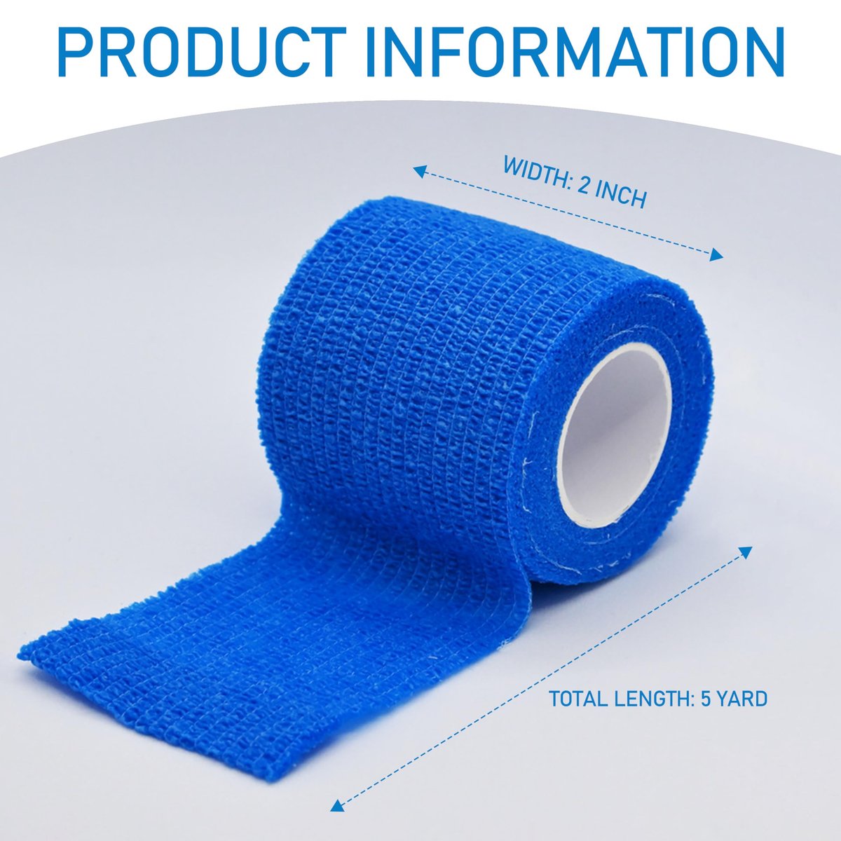 15er Pack Selbstklebende Bandage 2 Zoll x 5 Yards – Atmungsaktive, elastische Fixierbinde für Sport, Handgelenk, Knöchel (Mix)