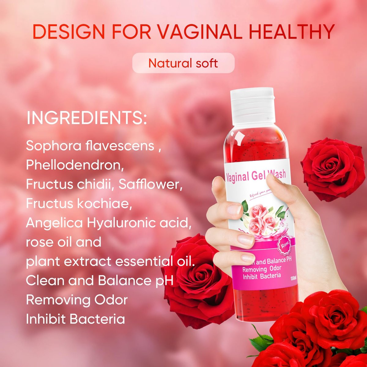 MENOMINO Femininwasch- & Yoni-Seifen-Set mit Yoni-Öl – pH-ausgeglichene Intimhygiene, 3,53 Unzen Yoni-Seife, 5,07 Fl.oz Intimwaschgel & 1 Fl.oz Yoni-Öl, Rosenduft
