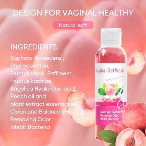 MENOMINO Femininwaschseife & Yoni-Öl-Set für pH-Balance, Feuchtigkeitsspendend, Geruchsentfernung, 150 ml Waschseife, 30 ml Bio-Femininöl & 100 g Yoni-Seife (Pfirsich)