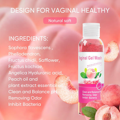 MENOMINO Femininwaschseife & Yoni-Öl-Set für pH-Balance, Feuchtigkeitsspendend, Geruchsentfernung, 150 ml Waschseife, 30 ml Bio-Femininöl & 100 g Yoni-Seife (Pfirsich)