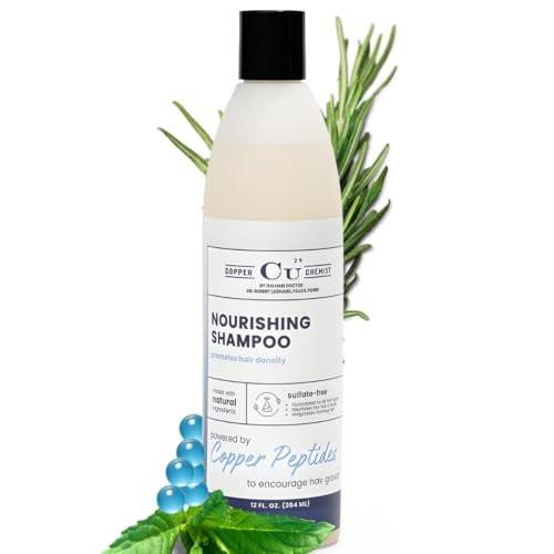 Copper Chemist Haarwuchs-Shampoo für Männer & Frauen – Kupferpeptide gegen Haarausfall & Haarverdünnung – von Ärzten entwickelt, natürlich, sulfatfrei, farbsicher, Kopfhautbehandlung zur Regeneration