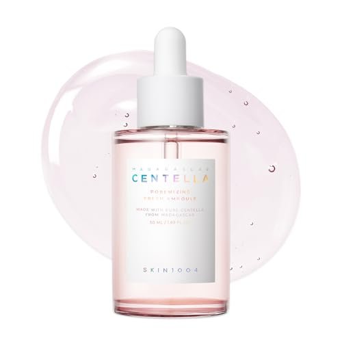SKIN1004 Centella Poremizing Fresh Ampulle 50ml – Koreanisches Pink Serum für verfeinerte Poren mit Madagaskar Centella und Himalaya Rosa Salz, feuchtigkeitsspendendes Gesichtsserum