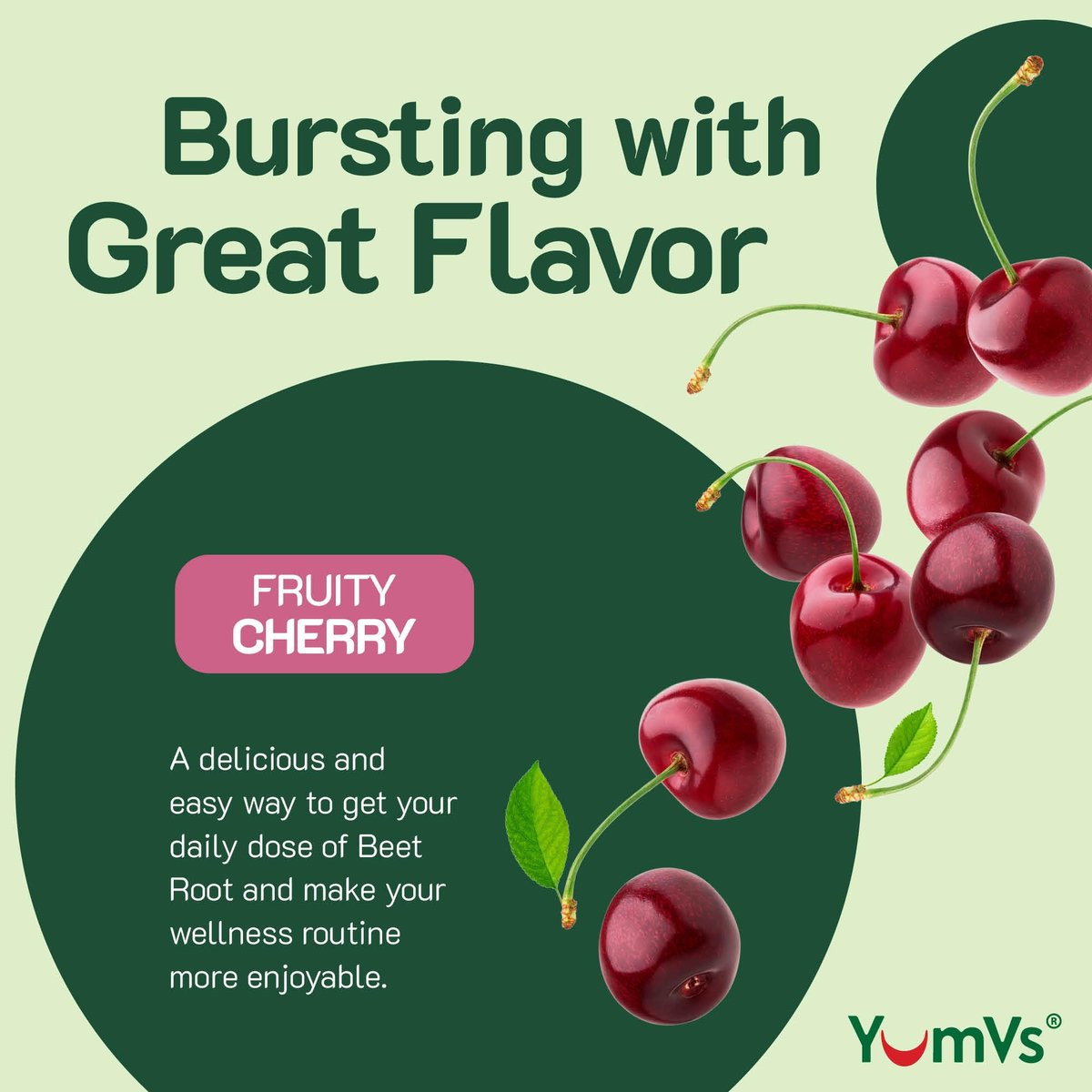 YUM-V'S Rote Bete Gummibärchen mit Sauerkirsch-Extrakt – Beeren-Geschmack Rote Beete Gummis für Durchblutung & Antioxidantien-Unterstützung – Rote Beete Gummis (Beere, 60 Stück (1er-Pack)