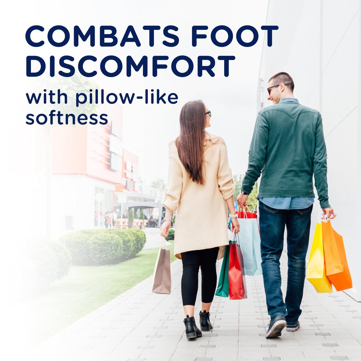 Dr. Scholl's® Cushy Comfort Einlegesohlen mit Memory Foam – Vollflächige, reaktionsfreudige Dämpfung, Druckentlastung, schlankes Design, zuschneidbar, Unisex, Herren Schuhgröße 7-13, Damen 5-10, 1 Paar