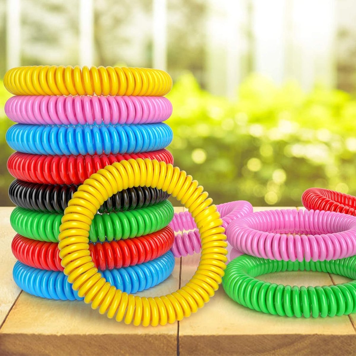 BuggyBands 18er Pack Mückenarmbänder für Erwachsene & Kinder – DEET-freie, wasserdichte Bänder, einzeln verpackte Repellent-Armbänder