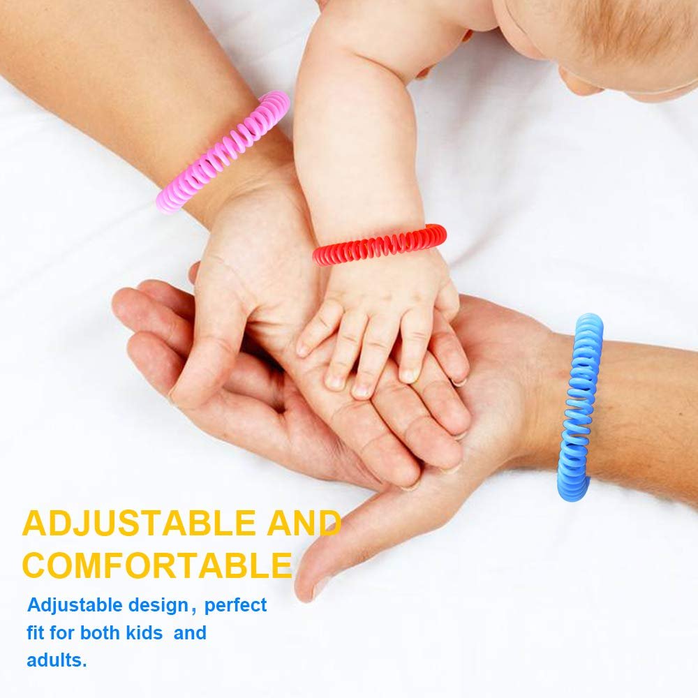 BuggyBands 18er Pack Mückenarmbänder für Erwachsene & Kinder – DEET-freie, wasserdichte Bänder, einzeln verpackte Repellent-Armbänder
