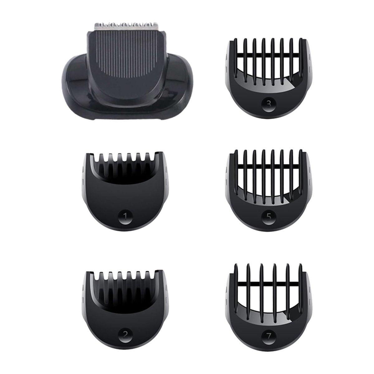 Barttrimmer-Aufsatz kompatibel mit Braun Series 5, 6 und 7 Elektrorasierern – 1/2/3/5/7mm Ersatz-Scherkämme für Modelle 5018s, 5020s, 6075cc, 7071cc, 7075cc, 7085cc, 7020s, 5050cs, 6020s, 6072cc