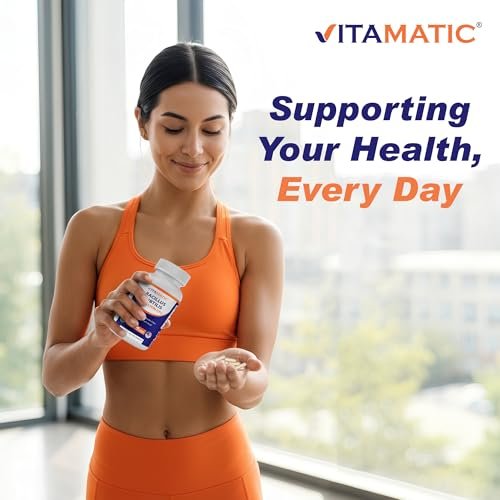 Vitamatic Bacillus Subtilis 10 Milliarden pro DR Kapsel - 60 Kapseln - Unterstützung für Verdauung, Darm und Immunsystem - Mit präbiotischem Inulin