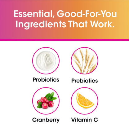vH Essentials Probiotische Gummis mit Präbiotika & Cranberry – für die Gesundheit der Harnwege und das vaginale Mikrobiom, 60 Stück