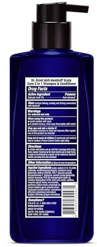 Dr. Groot Anti-Schuppen Kopfhautpflege Shampoo mit 3% Salicylsäure - Kontrolle von Ablagerungen, Öl und Schuppen für Männer und Frauen, Koreanische Haarpflege