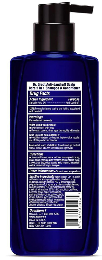 Dr. Groot Anti-Schuppen Kopfhautpflege Shampoo mit 3% Salicylsäure - Kontrolle von Ablagerungen, Öl und Schuppen für Männer und Frauen, Koreanische Haarpflege