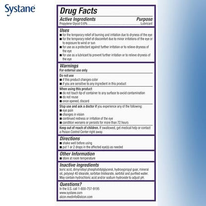 Systane Complete Konservierungsmittelfreie Augentropfen bei Trockenheit, 30 Einzeldosen, mit Propylenglykol 0,6%, befeuchtende & beruhigende Tropfen