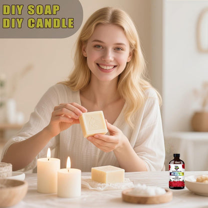Rosenöl – Rosenöl für Diffuser, DIY-Kerzen, Seife, Luftbefeuchter, Bad, Geschenk – Rosenparfümöl 4 fl oz (120 ml) – GV77ZF