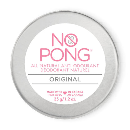 NO PONG Original - Natürliches Deodorant, plastikfrei, parabenfrei, aluminiumfrei, für Damen und Herren, 35g Creme