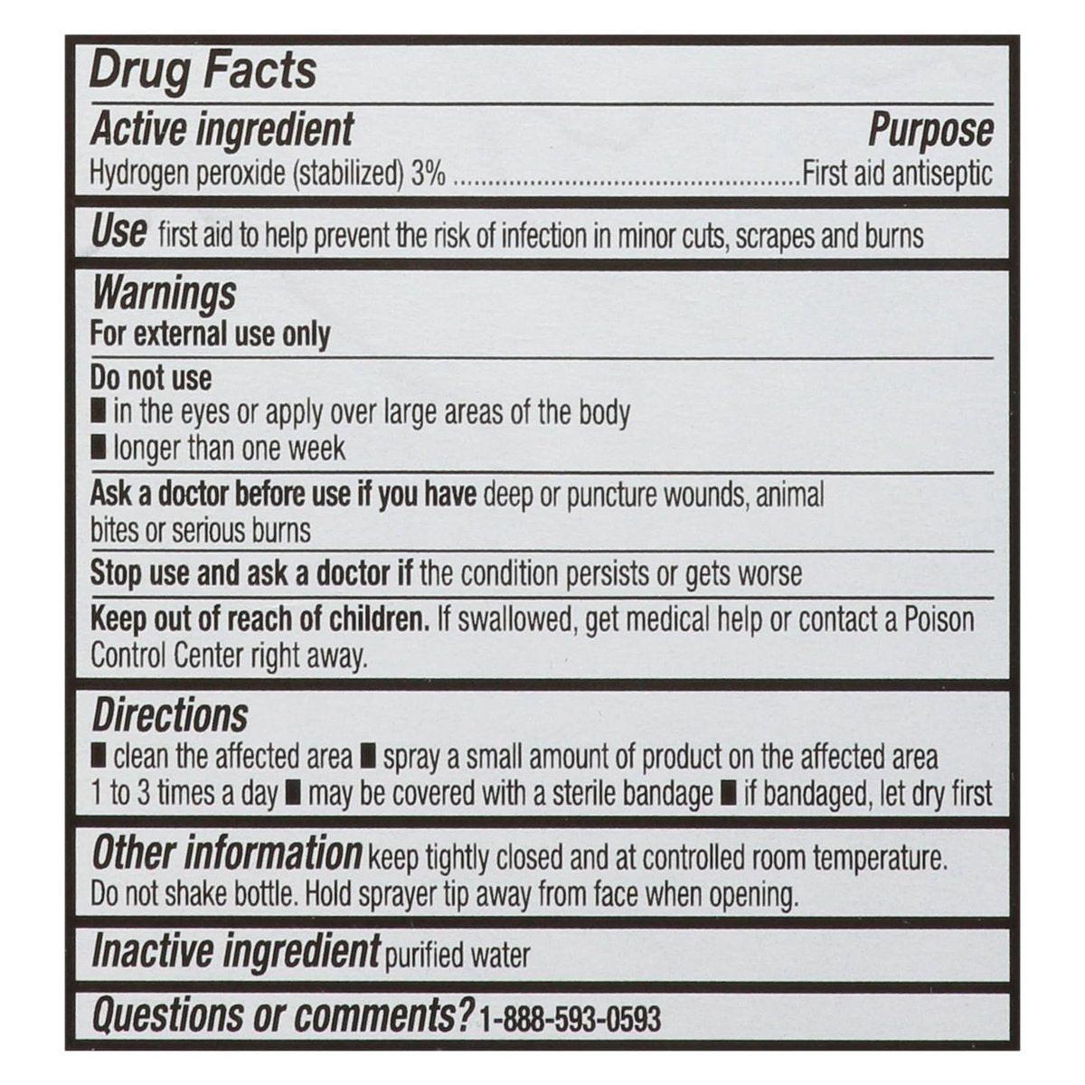 Leader Wasserstoffperoxid 3% Lösung zur topischen Anwendung, Erste-Hilfe-Antiseptikum, Mehrzweckreiniger, Sanft und effektiv für Zuhause, Schnitte und Schürfwunden, einfach zu verwenden, 8 Fl Oz Sprühflasche (2er-Pack)