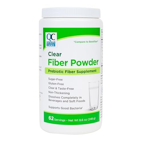 Quality Choice Clear Prebiotischer Ballaststoff Pulver für die Verdauungsgesundheit - Geschmacksneutral, nicht eindickend - 62 Portionen, 248g (8,6 Unzen), Ideal für Erwachsene & Kinder ab 6 Jahren