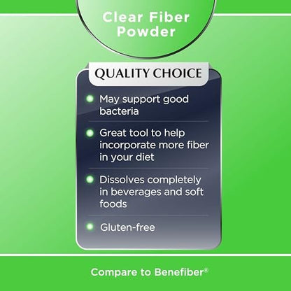 Quality Choice Clear Prebiotischer Ballaststoff Pulver für die Verdauungsgesundheit - Geschmacksneutral, nicht eindickend - 62 Portionen, 248g (8,6 Unzen), Ideal für Erwachsene & Kinder ab 6 Jahren
