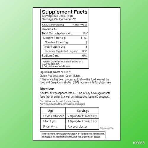 Quality Choice Clear Prebiotischer Ballaststoff Pulver für die Verdauungsgesundheit - Geschmacksneutral, nicht eindickend - 62 Portionen, 248g (8,6 Unzen), Ideal für Erwachsene & Kinder ab 6 Jahren