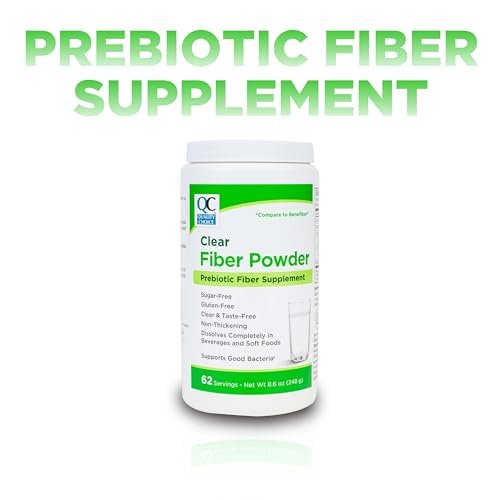 Quality Choice Clear Prebiotischer Ballaststoff Pulver für die Verdauungsgesundheit - Geschmacksneutral, nicht eindickend - 62 Portionen, 248g (8,6 Unzen), Ideal für Erwachsene & Kinder ab 6 Jahren