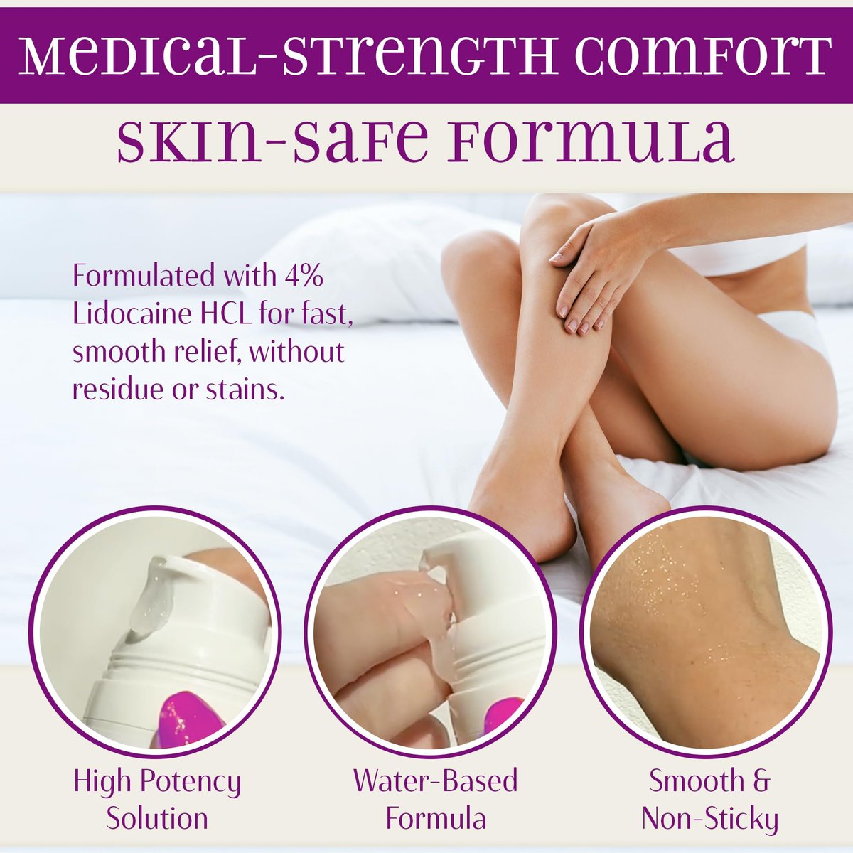 Syren Intimate Relief Gel mit 4% Lidocain – Äußere Empfindlichkeit, Vulvodynie, Dyspareunie, vaginale Beschwerden, Trockenheit, sanfte Unterstützung nach der Geburt und nach Eingriffen, 28 g, Hergestellt in den USA