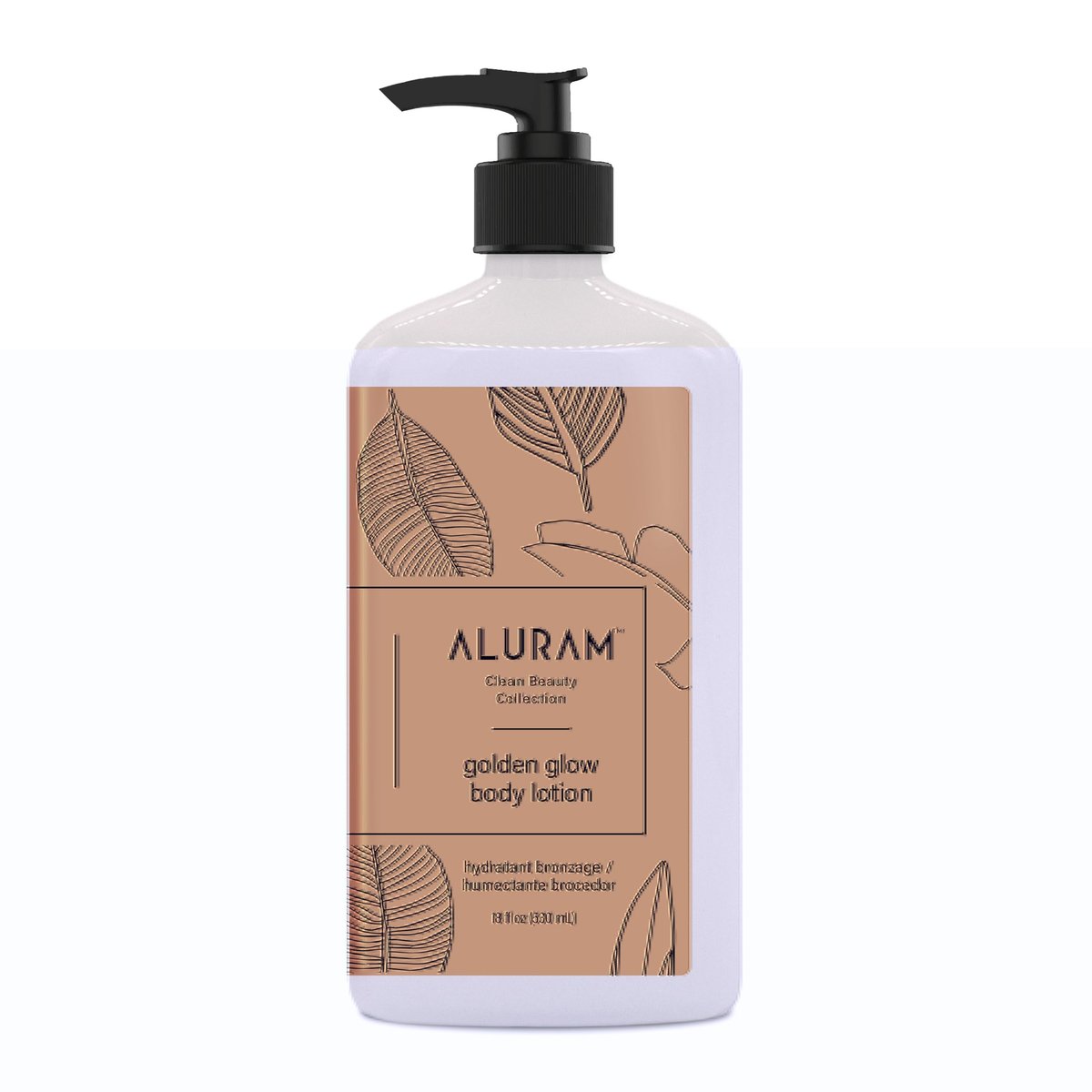 Aluram Golden Glow Body Lotion – Pflegende Ausstrahlung & Hautton mit Squalan und Wassermelonenkernöl, 532 ml