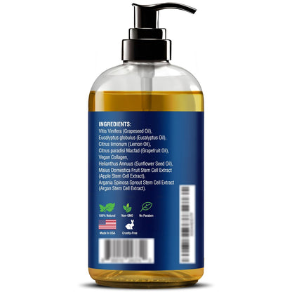 Anti-Cellulite Massageöl für Massagetherapie 8 fl oz – Erfrischend und Entspannend – Natürliche Öle mit veganem Kollagen und Stammzellen – für Männer und Frauen – Nexon Botanics