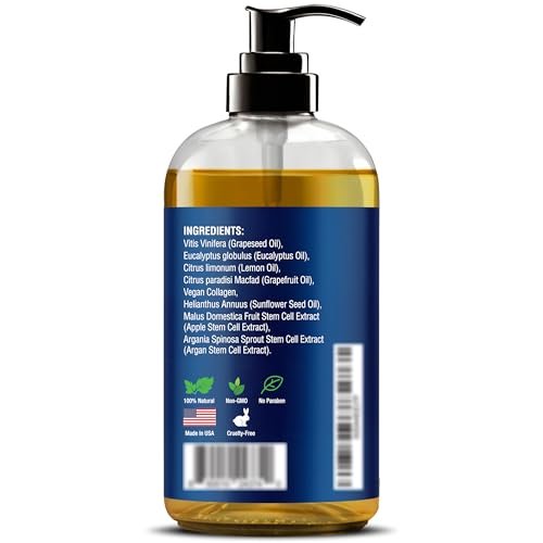 Anti-Cellulite Massageöl für Massagetherapie 8 fl oz – Erfrischend und Entspannend – Natürliche Öle mit veganem Kollagen und Stammzellen – für Männer und Frauen – Nexon Botanics