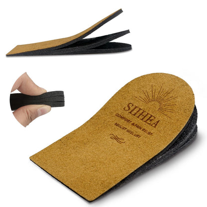 SIIHEA Verstellbare Fersenerhöhungen, 1/8 Zoll Höhenausgleichseinlagen für Achillessehnenentzündung, Fersenschmerzen, Beinlängendifferenz, Plantarfasziitis, Schuherhöhungen (Medium)