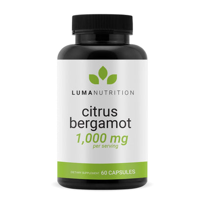 Luma Nutrition Citrus Bergamot 1000 mg pro Portion - Nahrungsergänzungsmittel mit Bergamotte - Unterstützt die Herzgesundheit - Hergestellt in den USA - Inhabergeführtes Unternehmen - 60 Kapseln, 30 Portionen