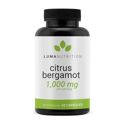 Luma Nutrition Citrus Bergamot 1000 mg pro Portion - Nahrungsergänzungsmittel mit Bergamotte - Unterstützt die Herzgesundheit - Hergestellt in den USA - Inhabergeführtes Unternehmen - 60 Kapseln, 30 Portionen