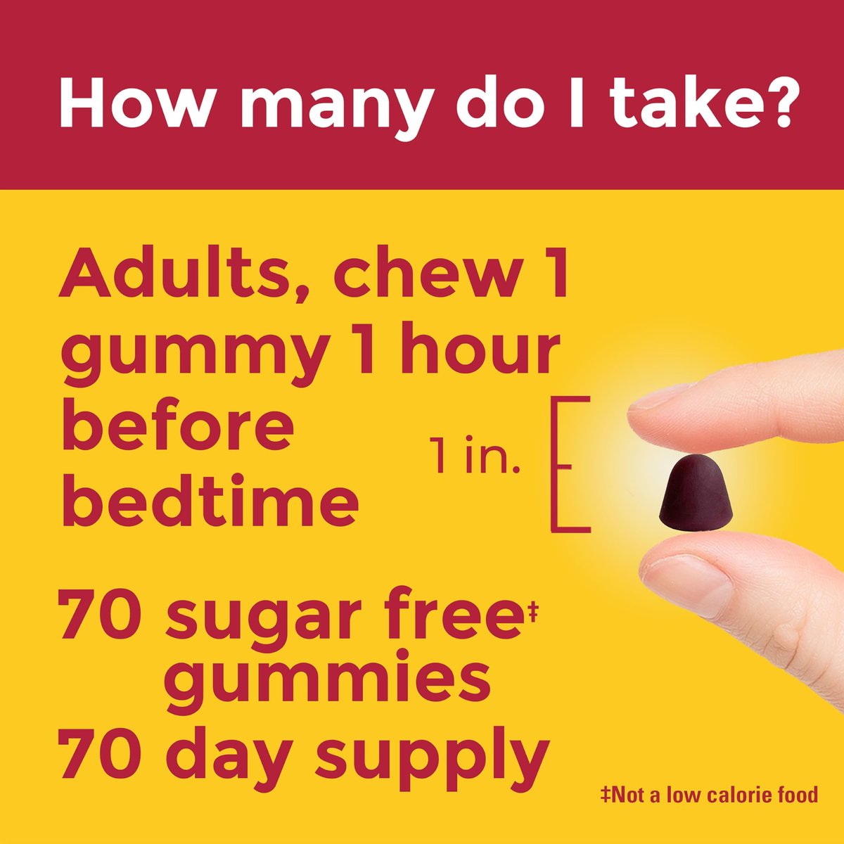 Nature Made Zero Sugar Melatonin 5mg Schlafgummis für Erwachsene Extra Stärke, 100 % medikamentenfreies Schlafmittel, Aspartamfrei, 70 zuckerfreie Melatonin-Gummis, 70-Tage-Vorrat
