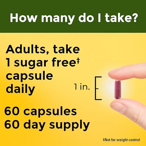 Nature Made Cranberry Kapseln 500mg mit Vitamin C – Unterstützung für Immunsystem und Harnwege, 60 Kapseln
