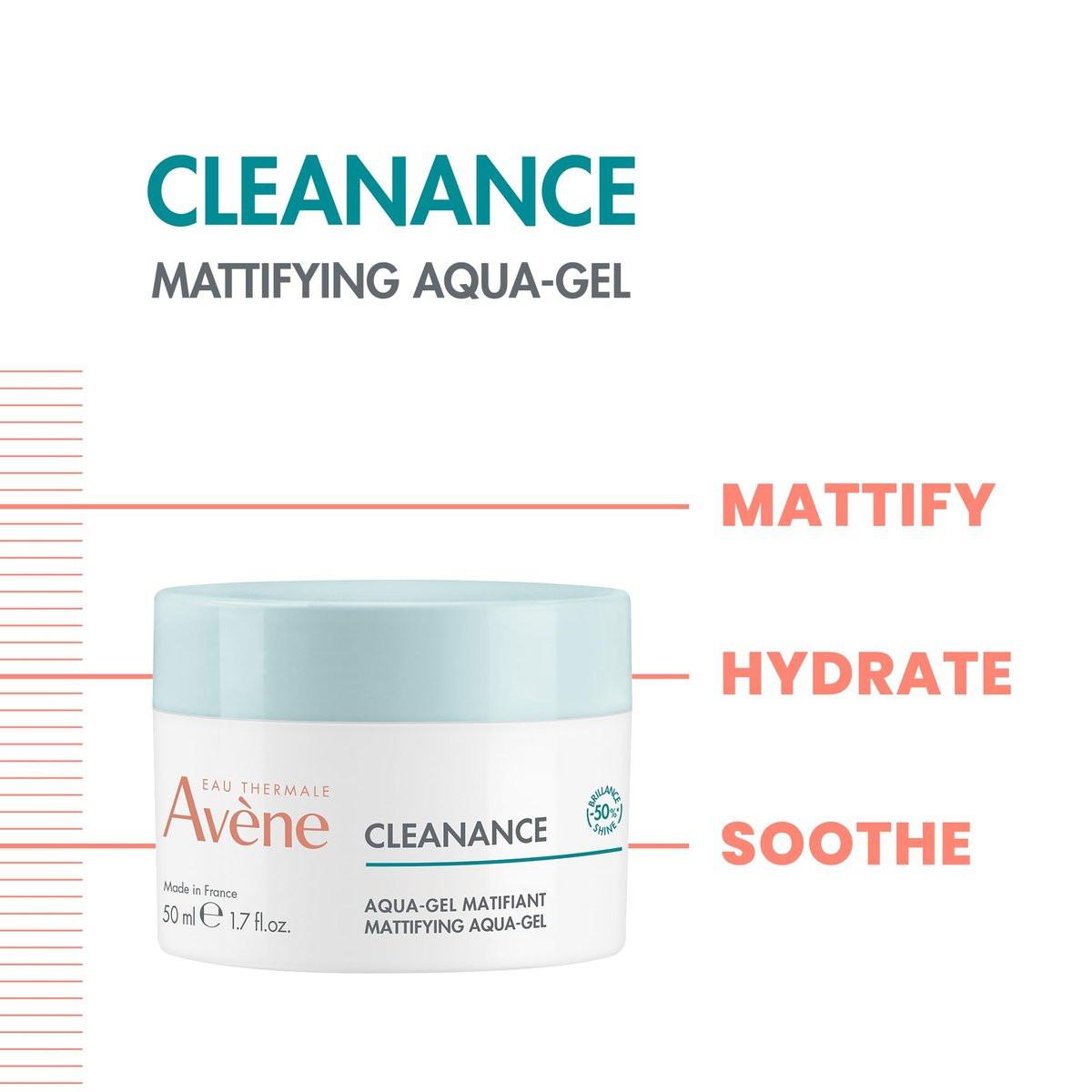 Avène Cleanance Aqua Cream-in-Gel 50ml – Feuchtigkeitspflege für fettige und zu Unreinheiten neigende Haut
