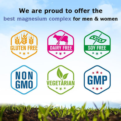 Innate Vitality Magnesium Komplex – Magnesiumglycinat, Malat, Citrat, Oxid – 4-in-1 Formel für Energie, Knochen & Nerven – Vegan & Glutenfrei – 90 Kapseln