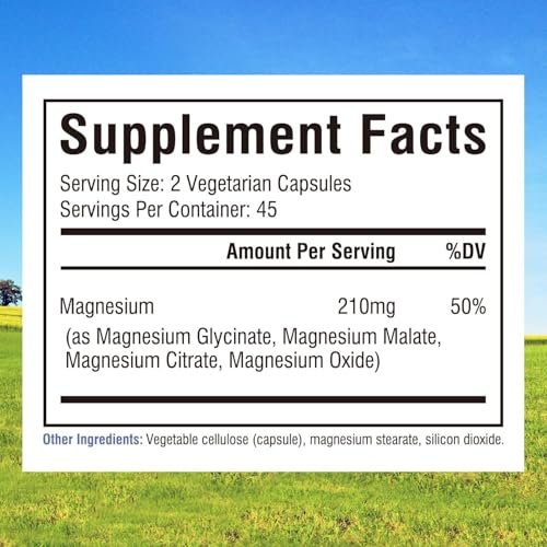 Innate Vitality Magnesium Komplex – Magnesiumglycinat, Malat, Citrat, Oxid – 4-in-1 Formel für Energie, Knochen & Nerven – Vegan & Glutenfrei – 90 Kapseln