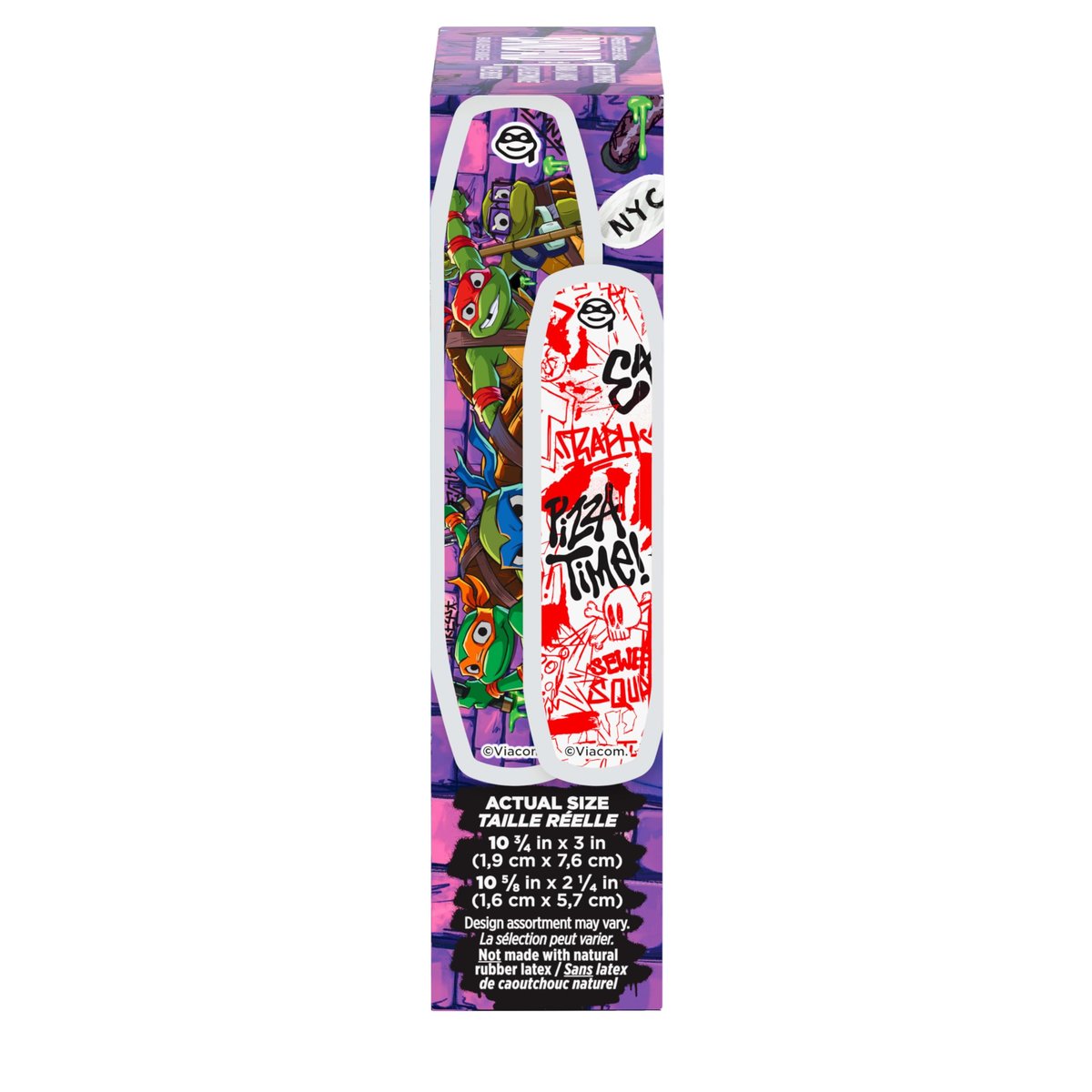 BAND-AID Marken-Pflaster mit TMNT-Design – 20 bunte Wundpflaster für Kinder, steril, verschiedene Größen