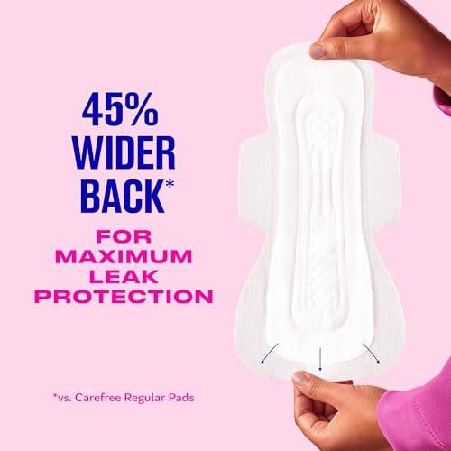 Carefree Ultra Thin Damenbinden für die Nacht mit Flügeln | 40 Stück | Femininpflege & Wochenschutz