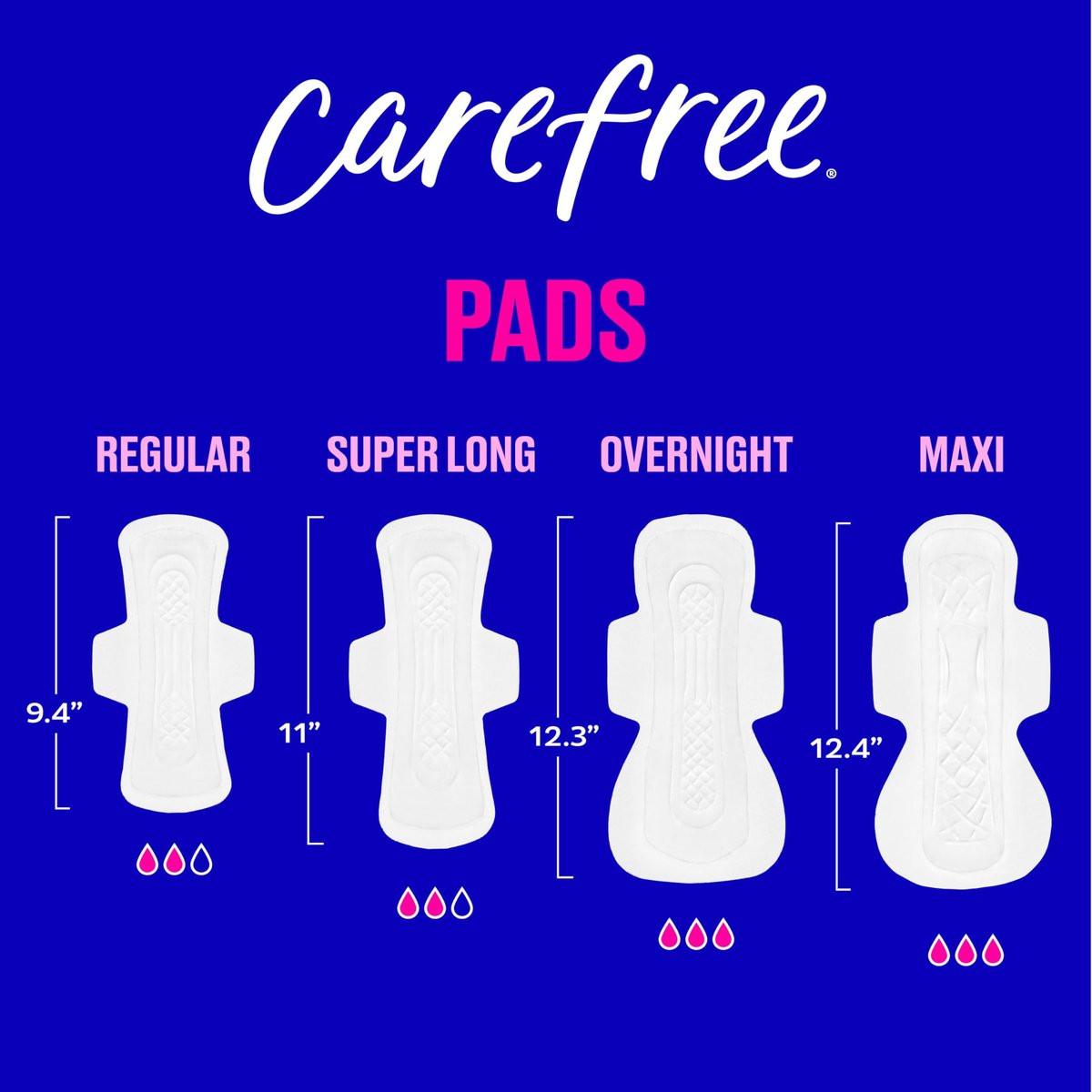 Carefree Ultra Thin Damenbinden für die Nacht mit Flügeln | 40 Stück | Femininpflege & Wochenschutz